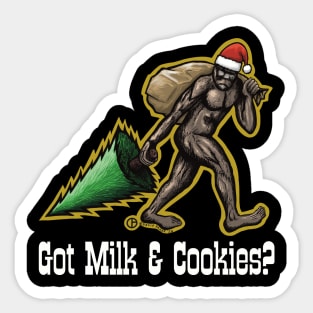 Santa Bigfoot Sticker